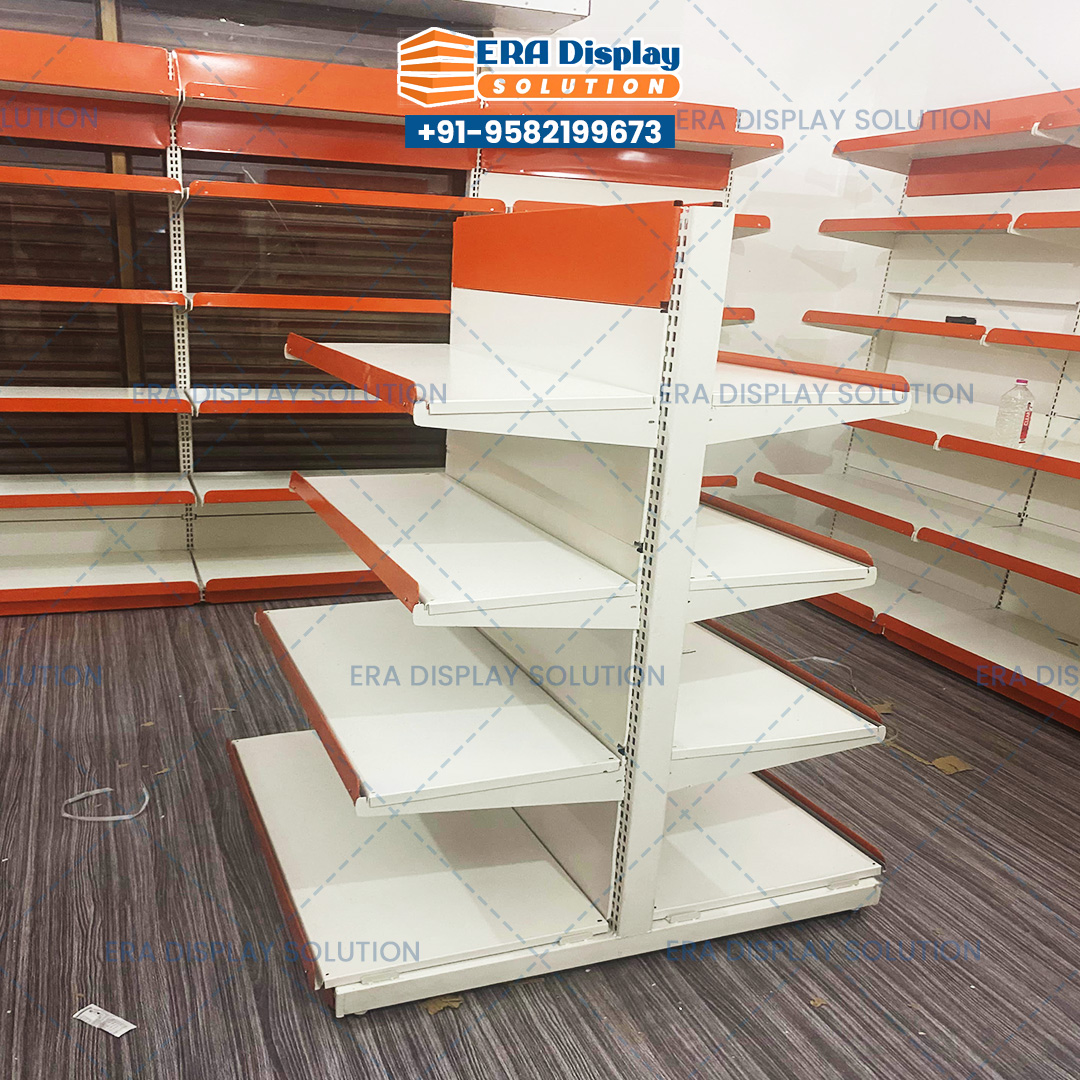 Supermarket Double Sided Center Display Rack Suppliers